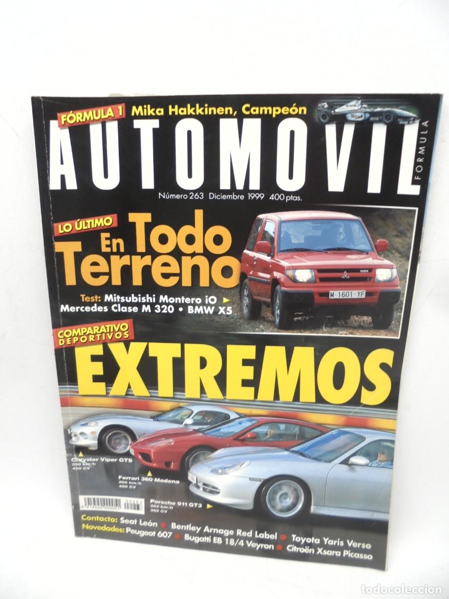 Cars: AUTOM&Oacute;VIL. N&deg; 263. DICIEMBRE 1999. LO ULTIMO EN TODO TERRENO. COMPARATIVOS DEPORTIVOS EXTREMOS. LEER