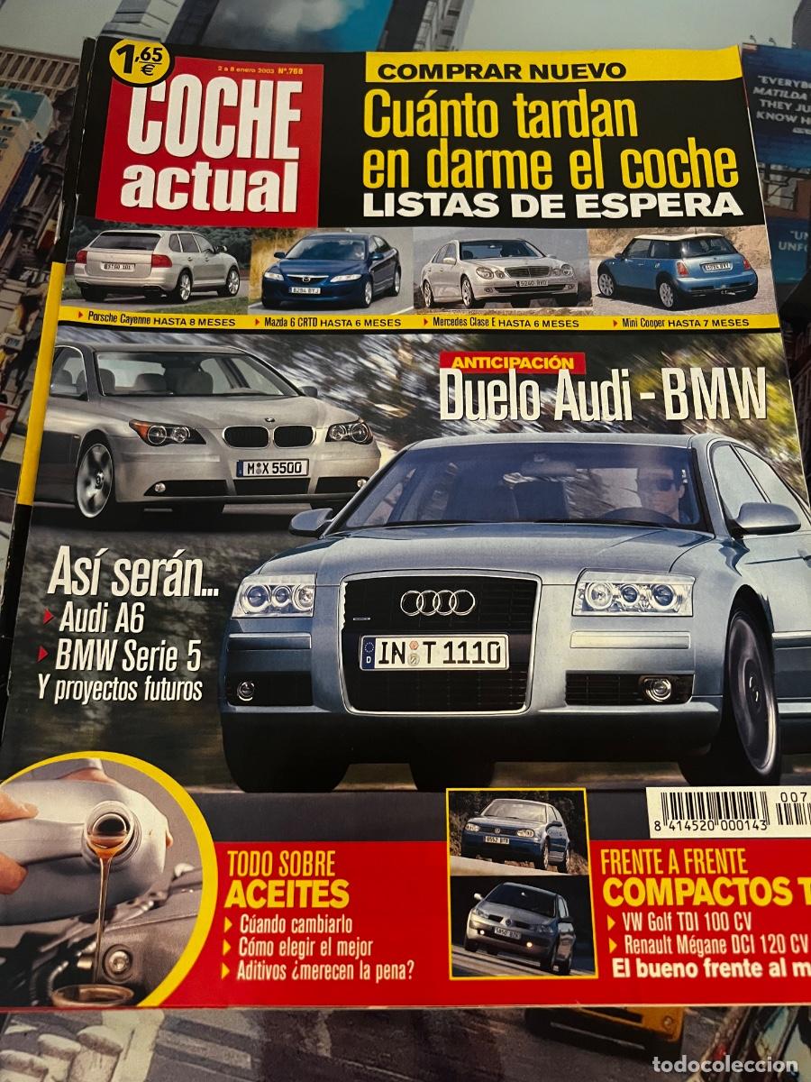 Cars: COCHE ACTUAL. N&deg; 768. ENERO 2003. DUELO AUDI-BMW. AUDI A6. BMW SERIE 5. MAZDA 6 CRTD.