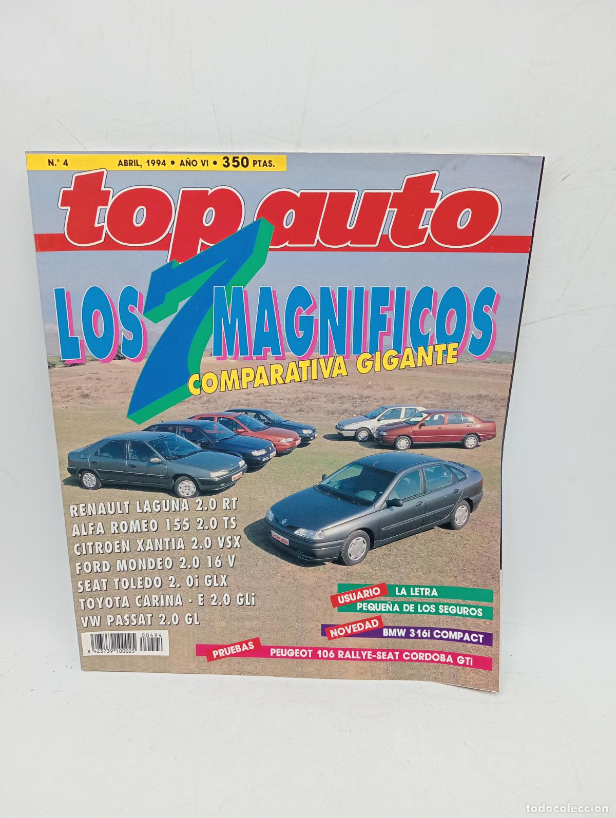 Cars: TOP AUTO. N&ordm; 4. A&Ntilde;O 1994. LOS MAGNIFICOS. RENAULT LAGUNA 2.0 RT. ALFA ROMEO 155.... LEER.