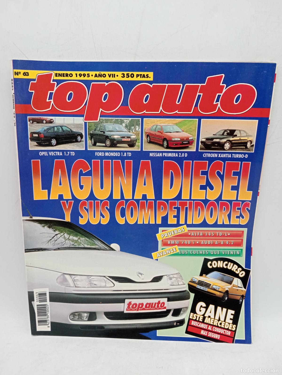 Voitures: TOP AUTO. N&ordm; 16. A&Ntilde;O 1995. PRUEBAS : ALFA 145 TD-L. BMW 740 I. AUDI A-8 4.2. LEER.