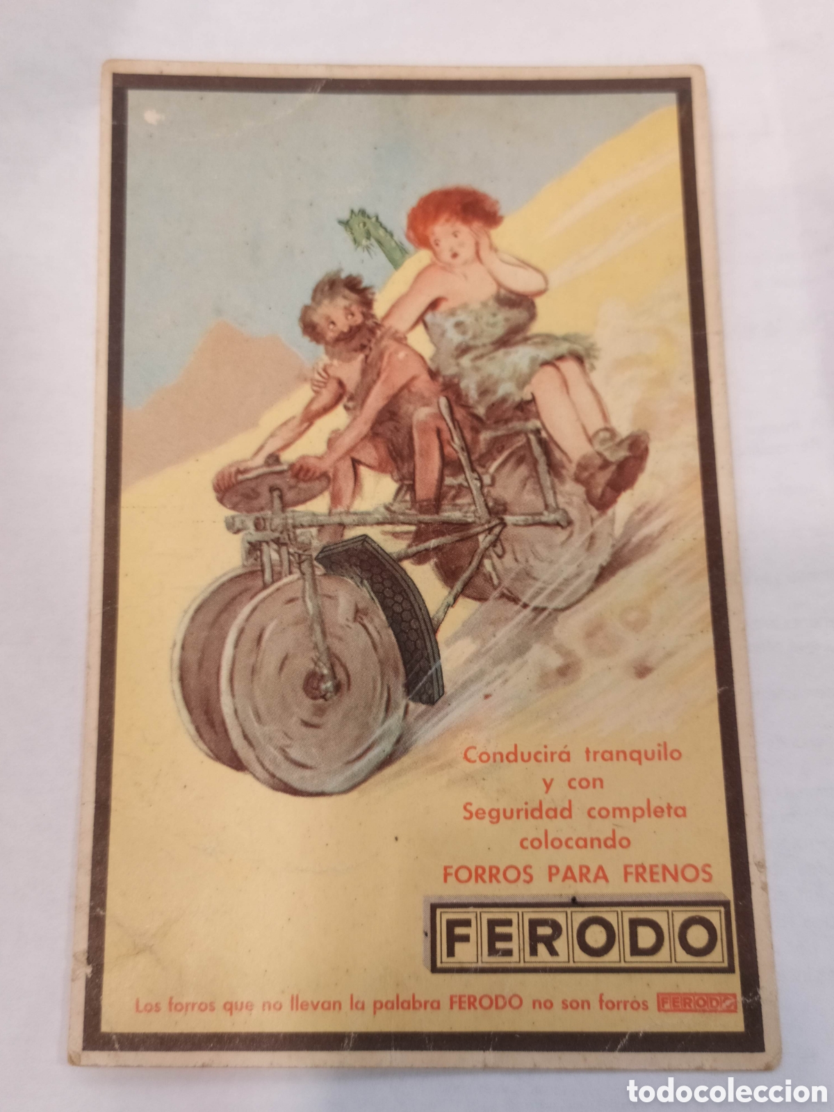 Auto: FERODO. POSTAL PUBLICIDAD FORRO PARA FRENOS FERODO.