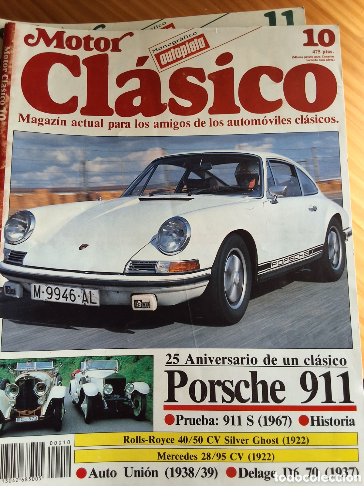 Autos: Motor clasico revista n&uacute;mero 10 a&ntilde;o 1988/10 porsche 911