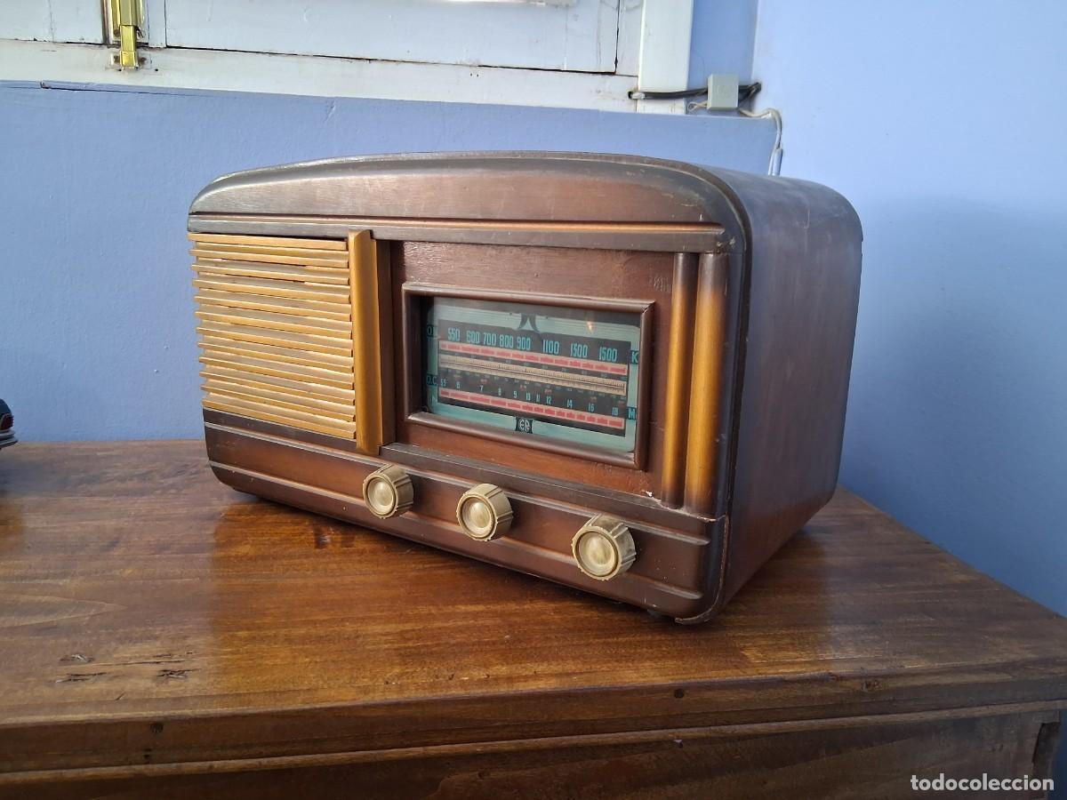 Coches: Radio de madera antigua ER de v&aacute;lvulas - Foto 2