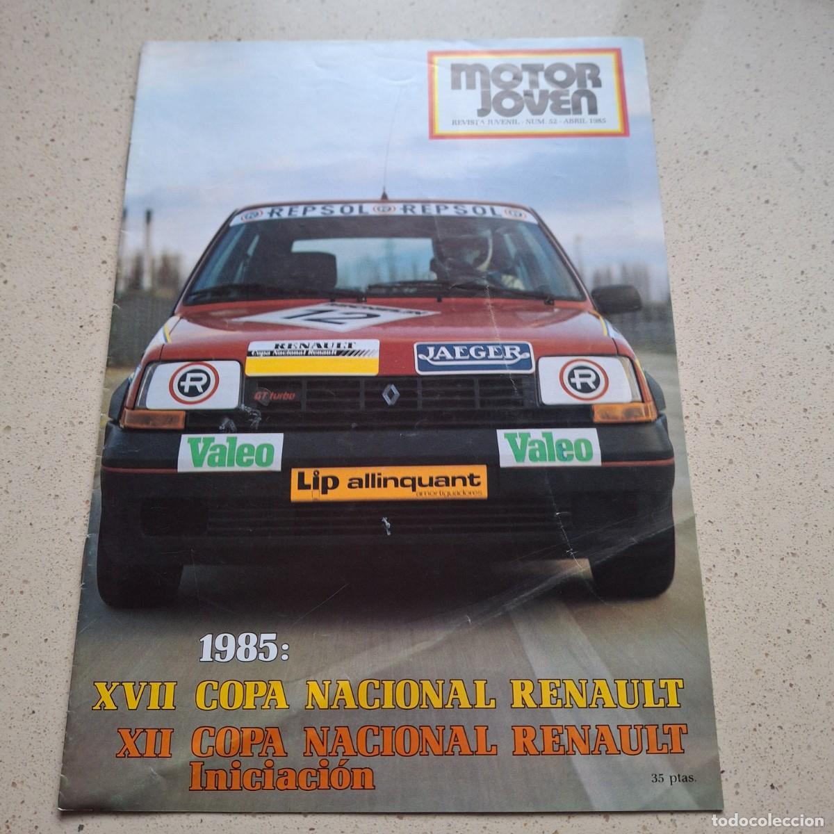 Auto: MOTOR JOVEN N&ordm; 52 - REVISTA RENAULT - COPA RALLYE 5 TURBO FORMULA 1 F1 4 11 COMIC - SIN POSTER