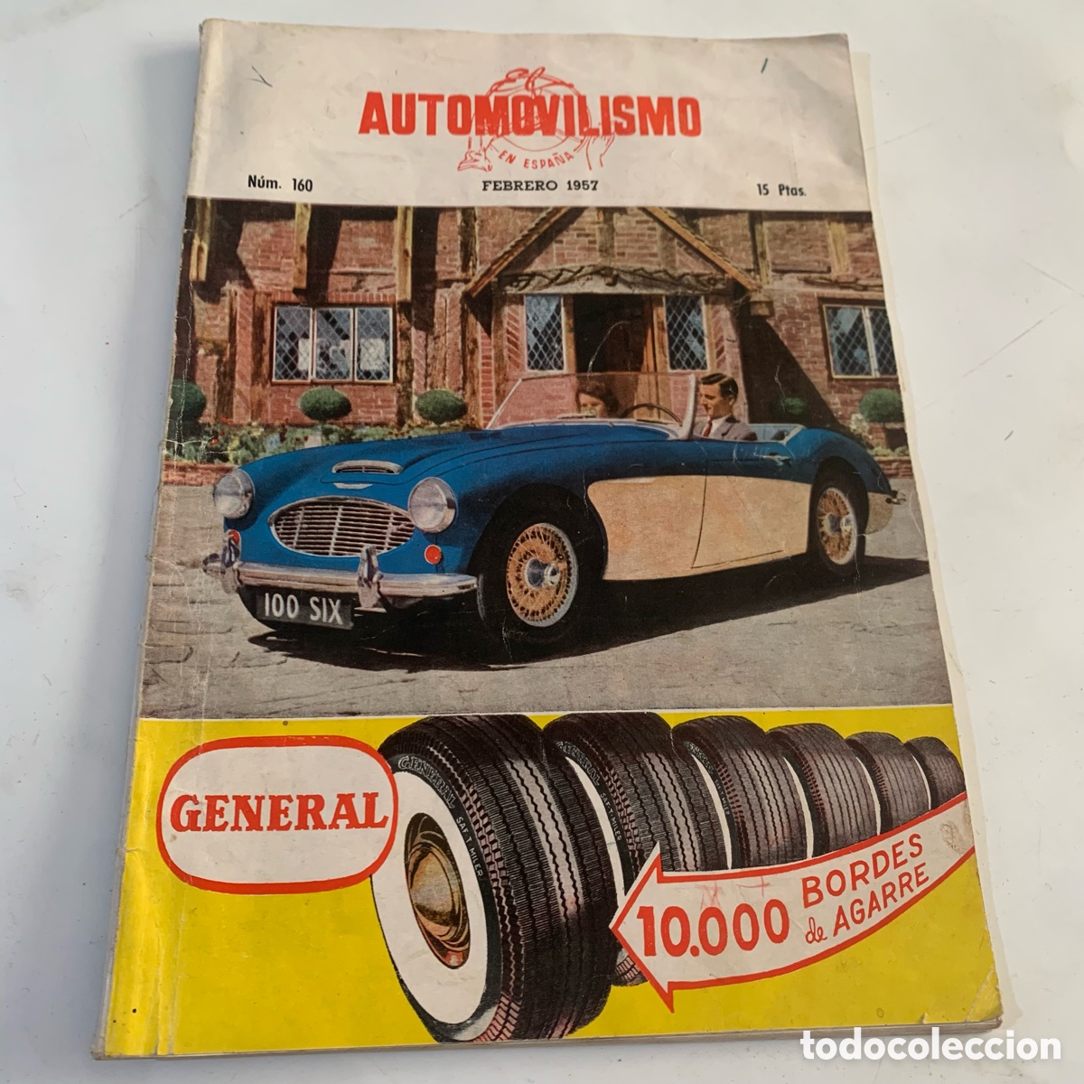 Coches: revista el automovilismo en espa&ntilde;a n&ordm; 160 febrero 1957 peugeot 403 u5 y l villiers 2-t