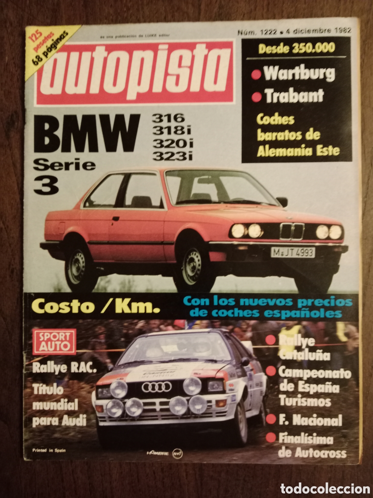 Coches: Revista autopista n. 1222 de 1982 autom&oacute;vil BMW