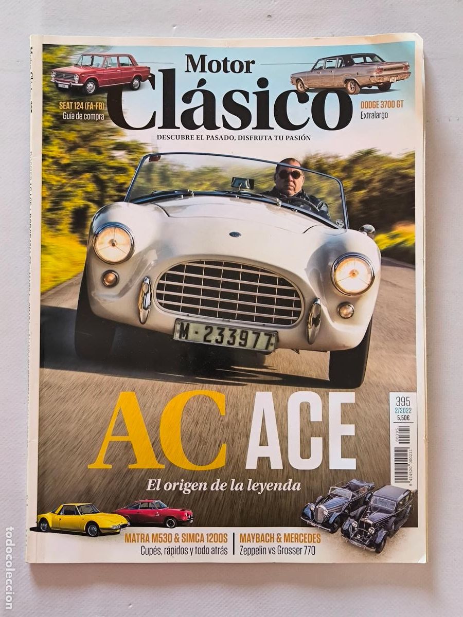 Coches: MOTOR CLASICO N&ordm; 395 - FEBRERO 2022 - AC ACE / DODGE 3700 GT / MATRA SIMCA / MAYBACH ZEPPELIN (IO)