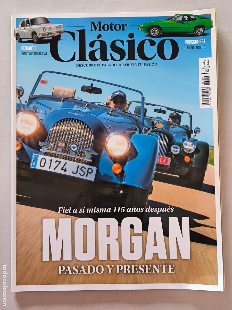 Coches: MOTOR CLASICO N&ordm; 419 - MAYO 2024 - MORGAN 115 A&Ntilde;OS / RENAULT 8 / PORSCHE 924 / DE SOTO AIRFLOW (V1)