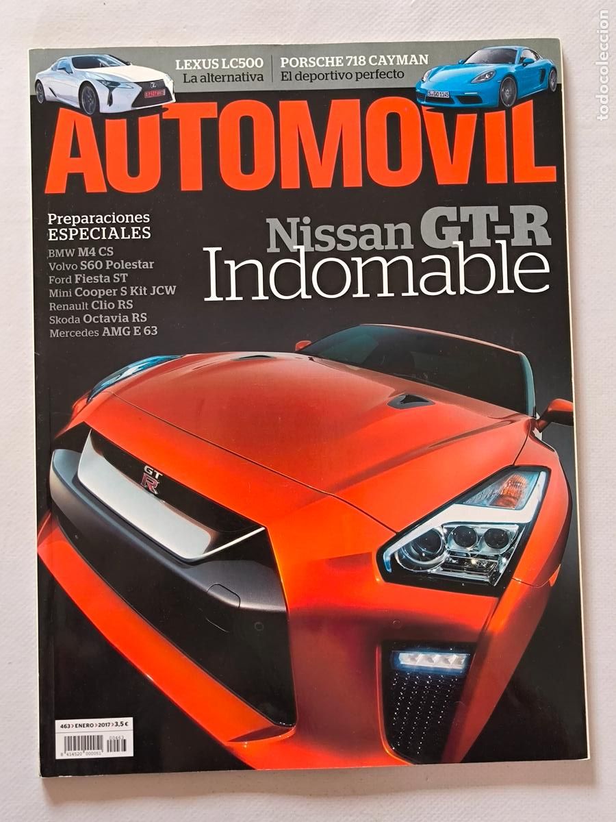 Coches: AUTOMOVIL N&ordm; 463 - ENERO 2017 - NISSAN GT R / LEXUS LC500 / PORSCHE 718 CAYMAN / BMW M4 CS (N2)