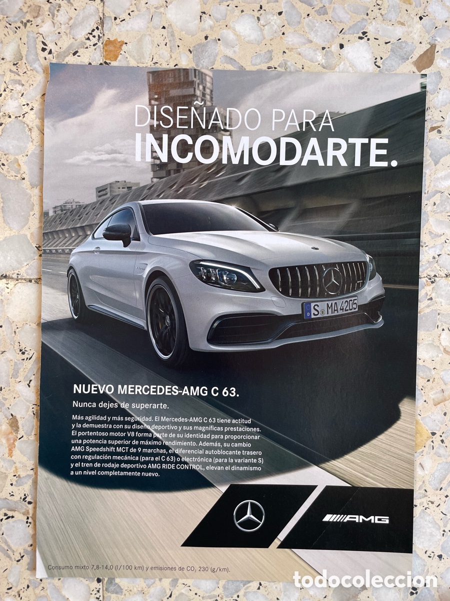 Coches: Publicidad Mercedes AMG. C 63 / Hoja de revista