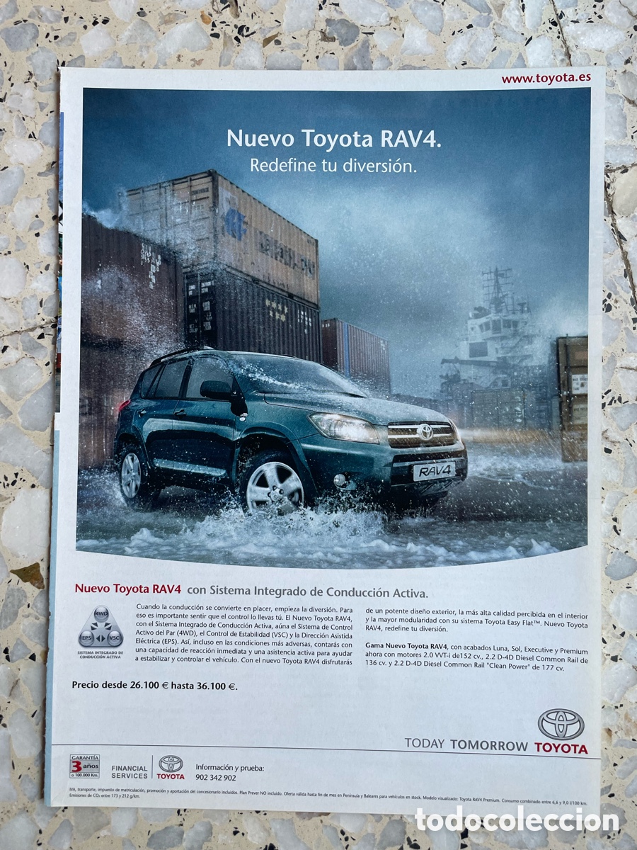 Coches: Publicidad Toyota RAV4 / Hoja de revista