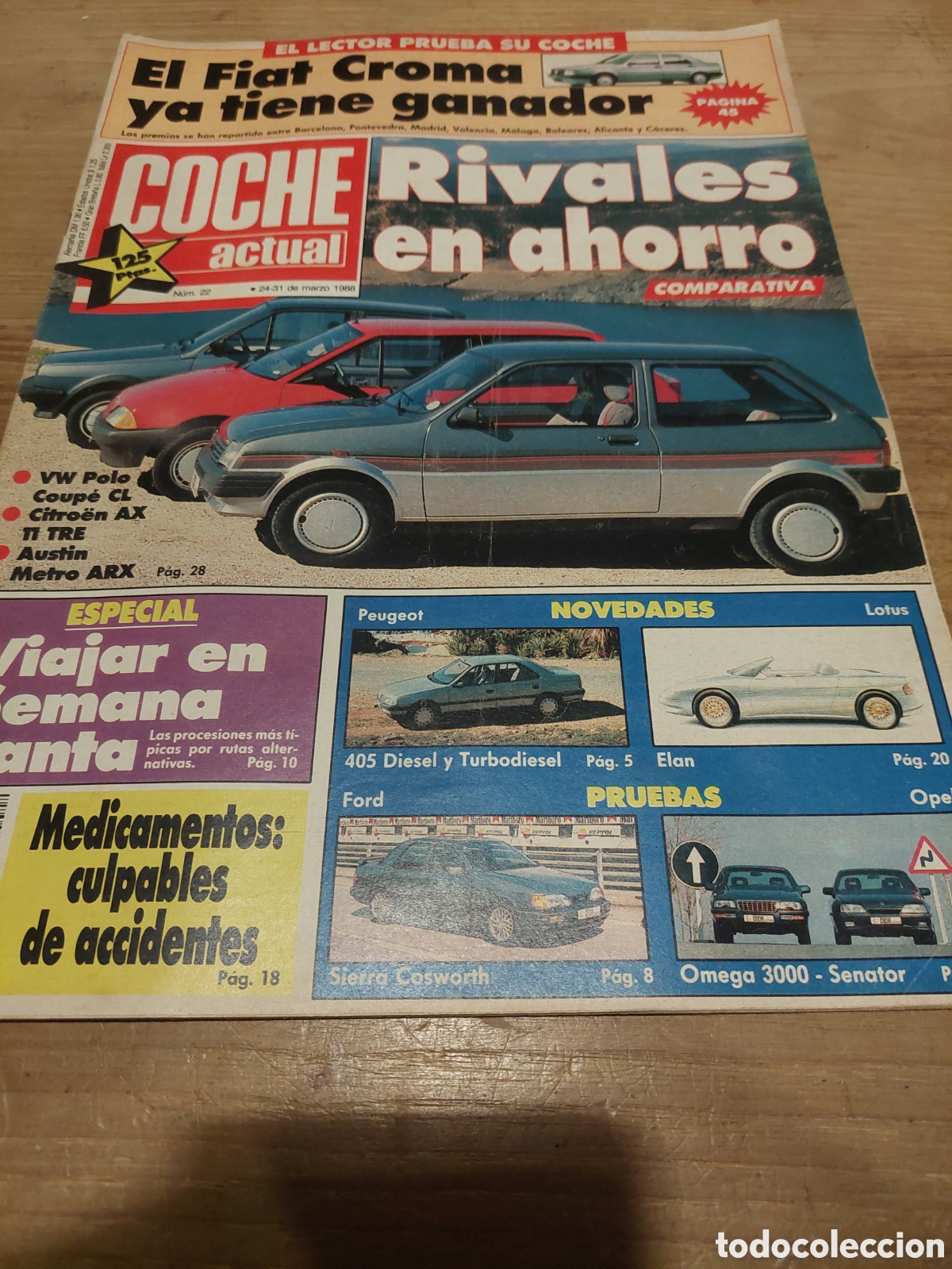 Auto: COCHES ACTUAL 1988 AHORRO COMPARATIVA, MEDICAMENTOS CULPABKES MEDICAMENTOS, SIERRA COSWORTH,OMEGA 30