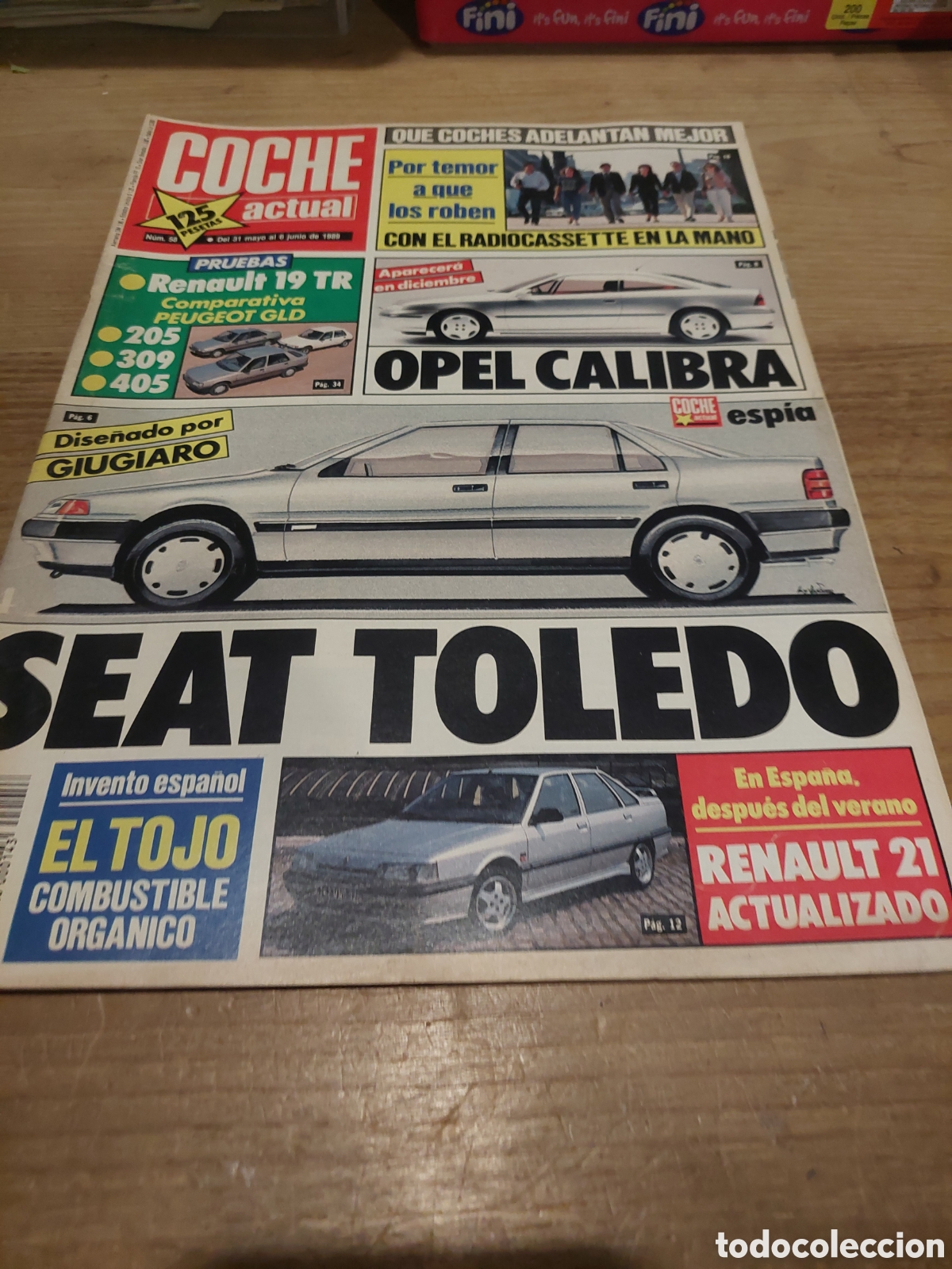 Coches: COCHE ACTUAL 1989 OPEL CALIBRA,SEAT TOLEDO ,RENAULT 21 ,PEUGEOT GLD 205,309,405