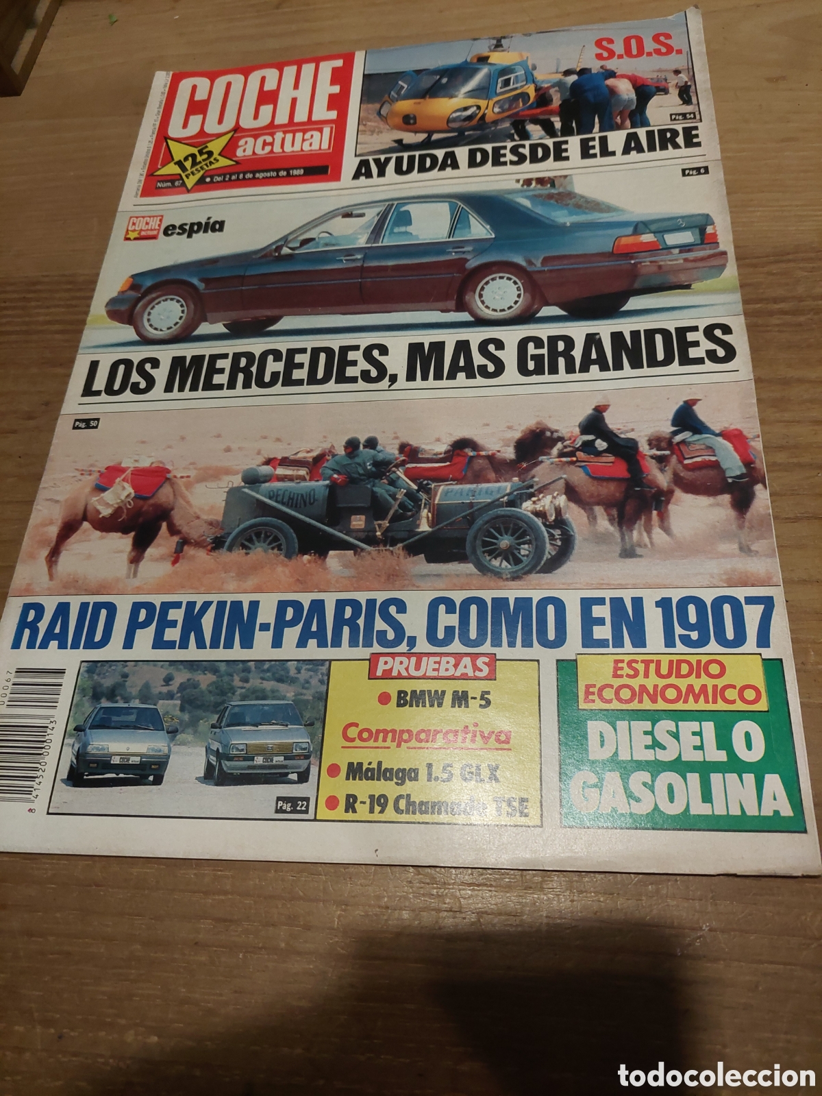 Coches: COCHE ACTUAL 1989 S.O.S AIRE ,MERCEDES, MAS GRANDES RAID PEKIN,OARIS,1907 BMV M 5 ,M&Aacute;LAGA 1.5 GLX