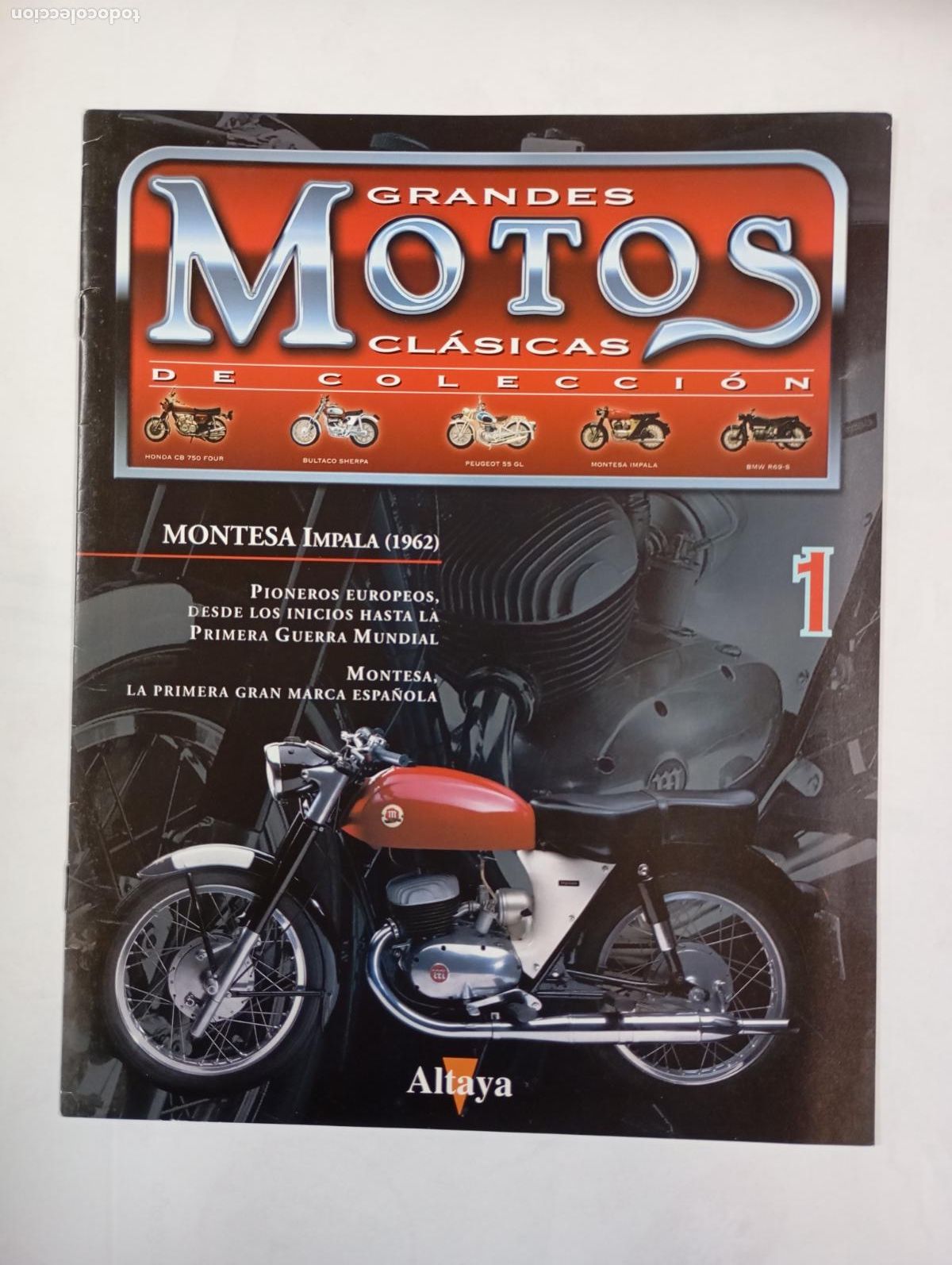 Coches: GRANDES MOTOS CL&Aacute;SICAS DE COLECCI&Oacute;N. ALTAYA. FASC&Iacute;CULO 1. TDKR68