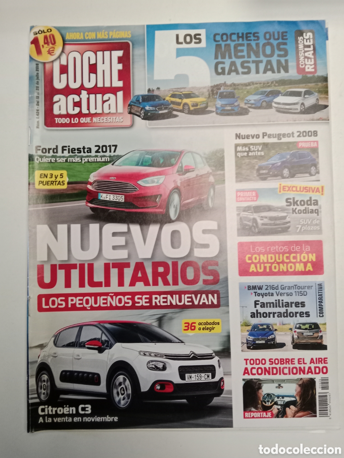 Coches: Revista coche actual n. 1424 de 2016 autom&oacute;vil