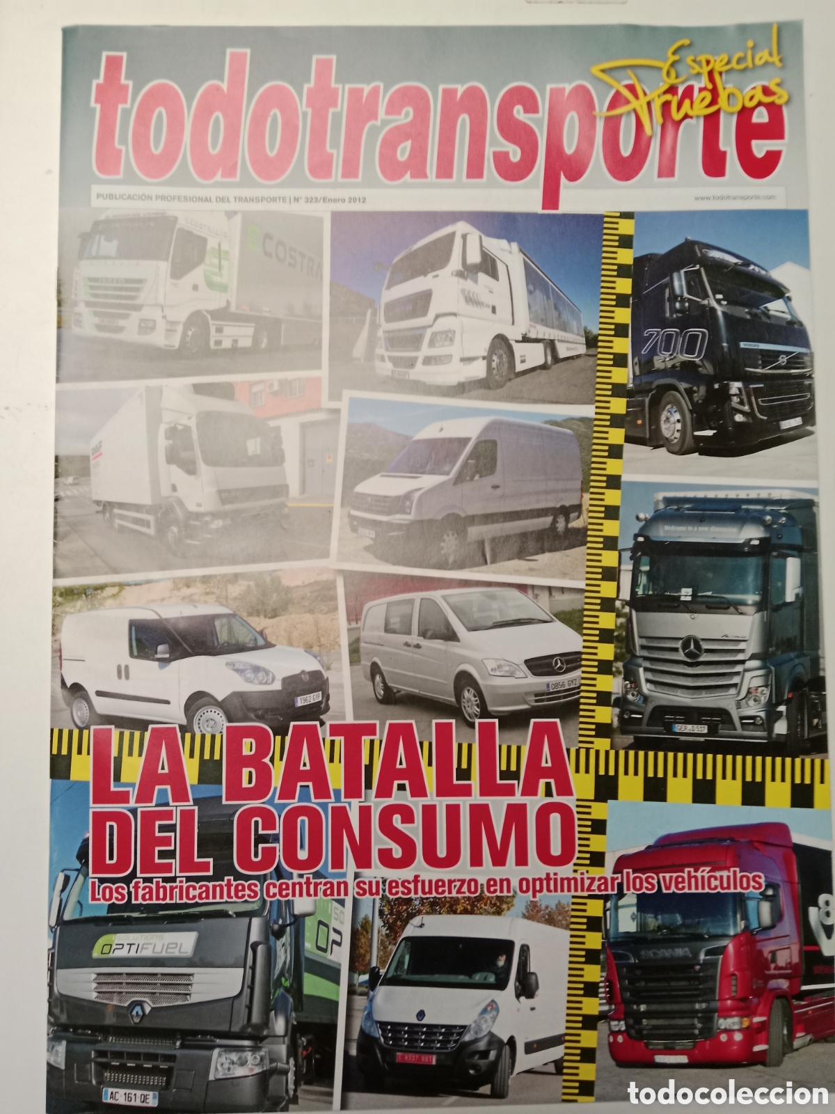 Coches: Revista todotransporte n. 323 de 2012 cami&oacute;n transporte