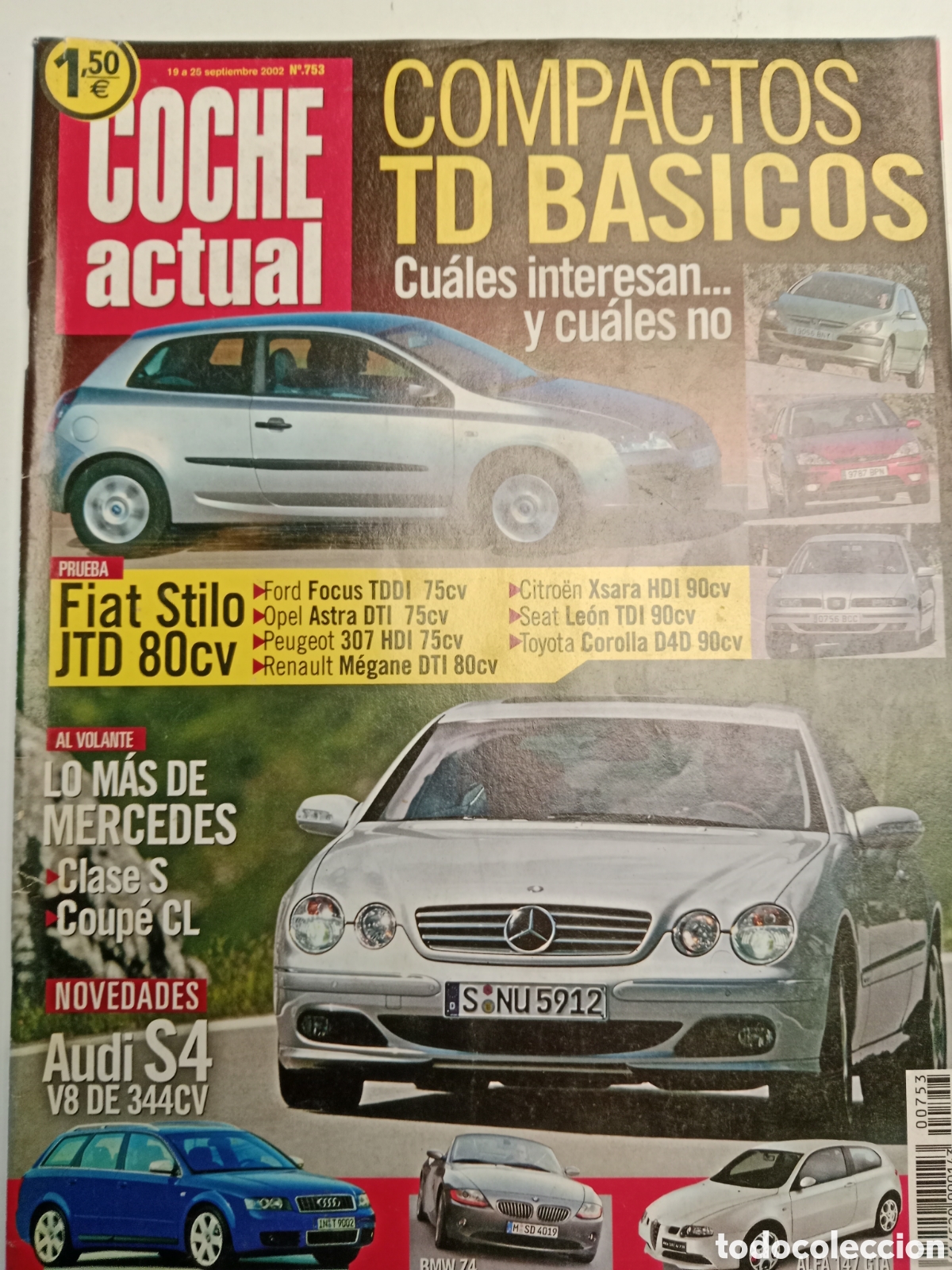 Coches: Revista coche actual n. 753 de 2002 autom&oacute;vil