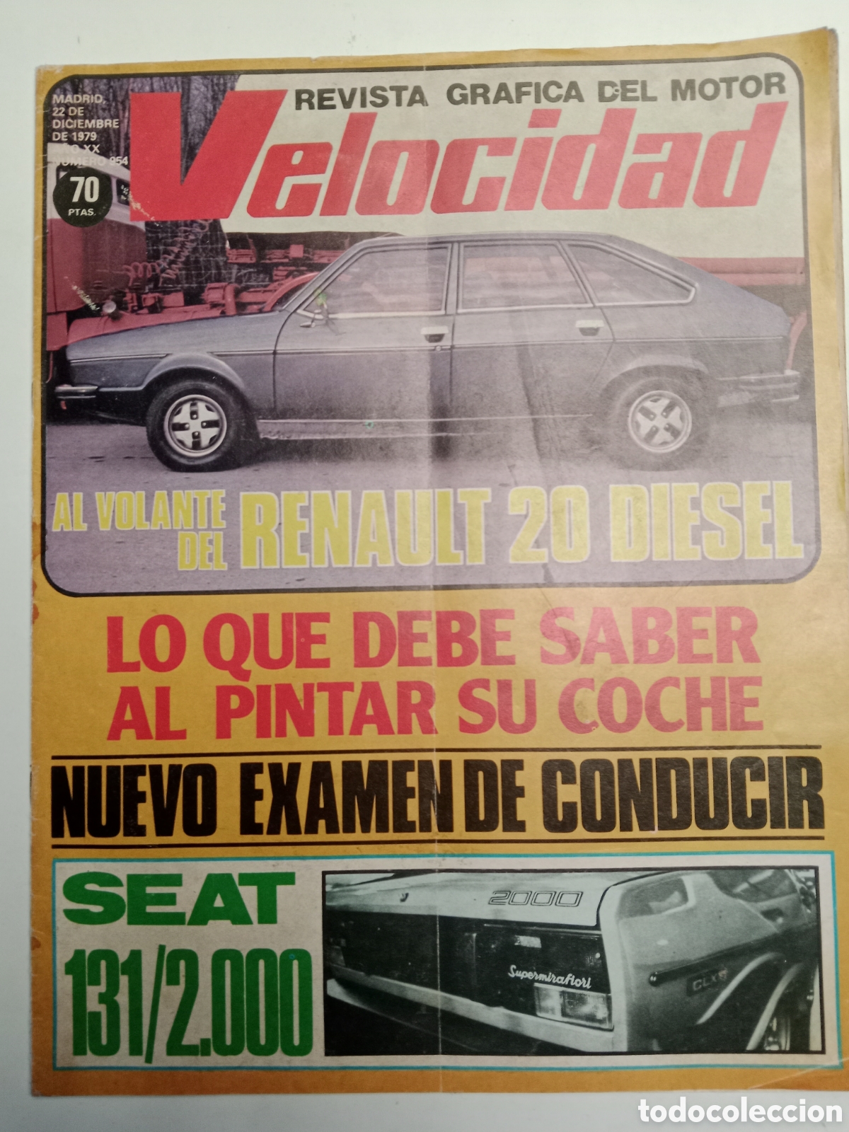 Coches: Revista velocidad n. 954 de 1979 autom&oacute;vil Renault Seat
