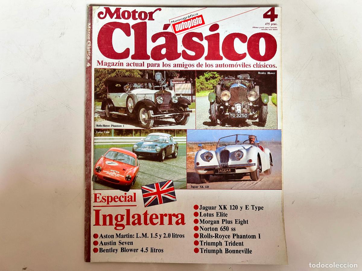 Coches: N.4-MOTOR CL&Aacute;SICO-JAGUAR,LOTUS,MORGAN-REVISTA AUTOM&Oacute;VIL COCHE COLECCI&Oacute;N