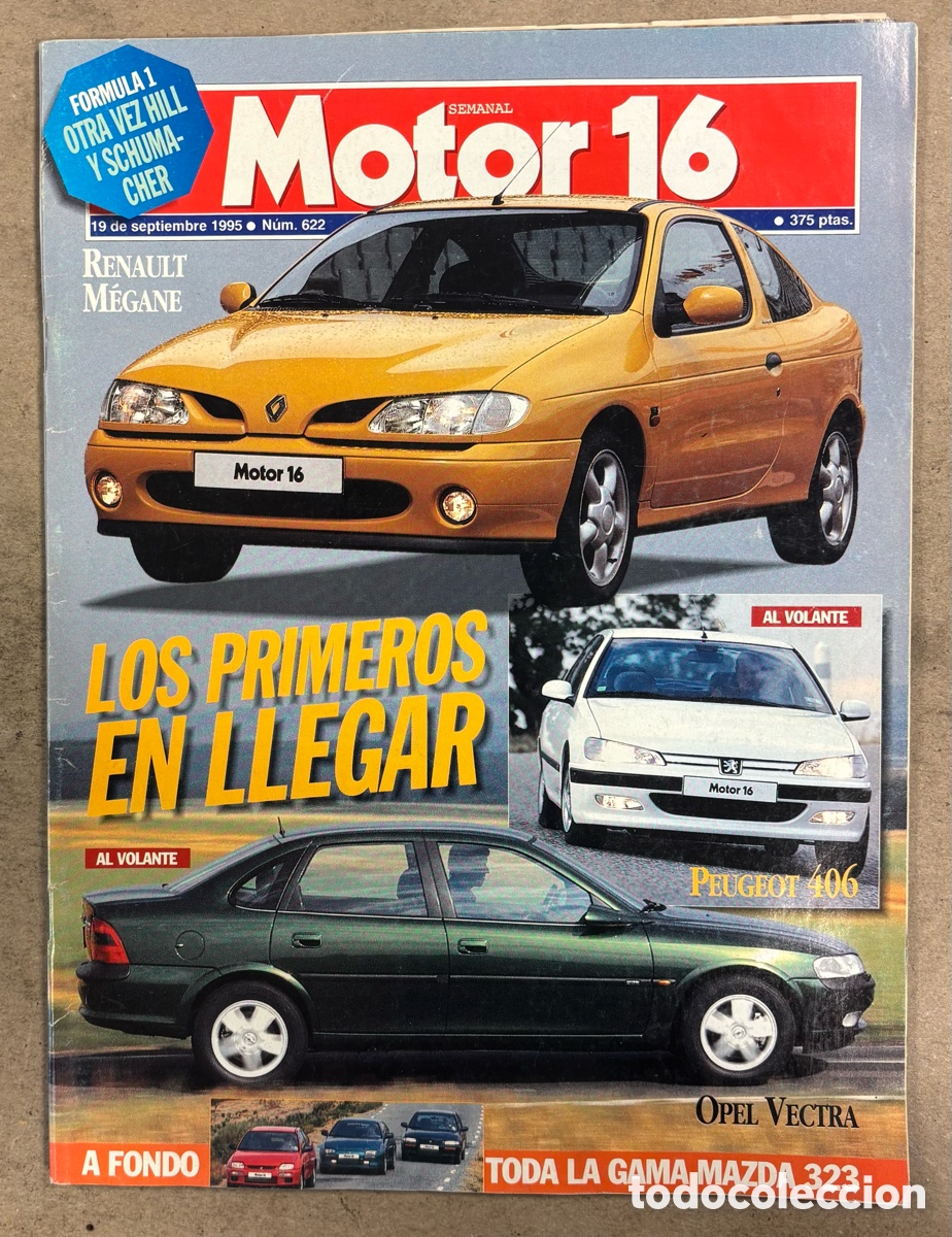 Coches: MOTOR 16 N&deg; 622 (1995). RENAULT MEGANE, PEUGEOT 406, OPEL VECTRA, MAZDA 323,&hellip;