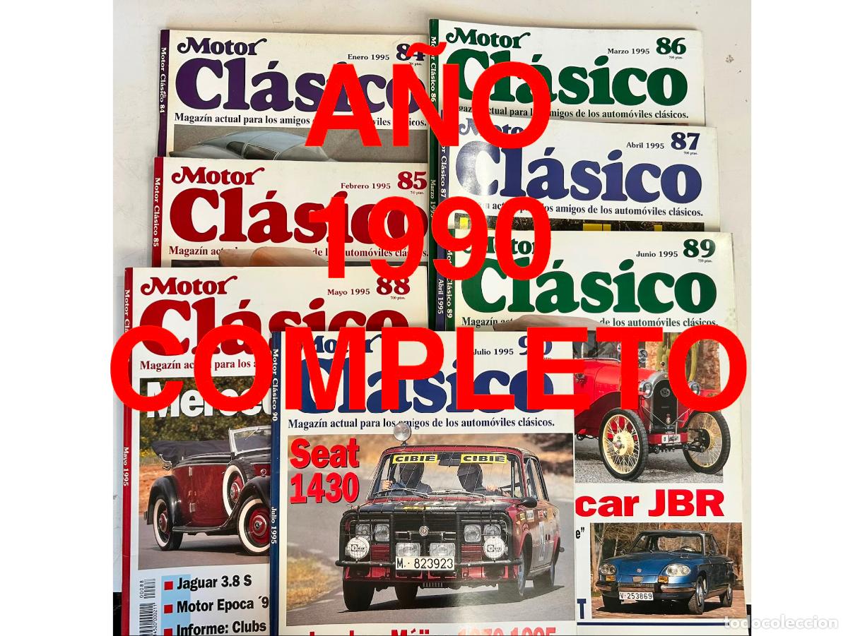 Coches: 1990 COMPLETO-N.24,25,26,27,28,29,30,31,32,33,34,35-MOTOR CL&Aacute;SICO-12 REVISTA MAGAZ&Iacute;N
