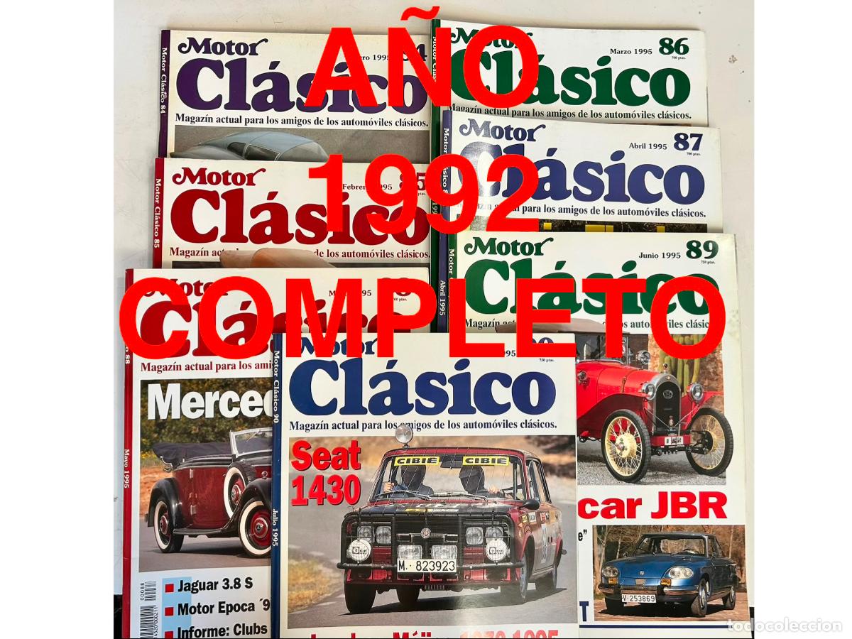 Coches: 1992 COMPLETO-N.48,49,50,51,52,53,54,55,56,57,58,59-MOTOR CL&Aacute;SICO-12 REVISTA MAGAZ&Iacute;N