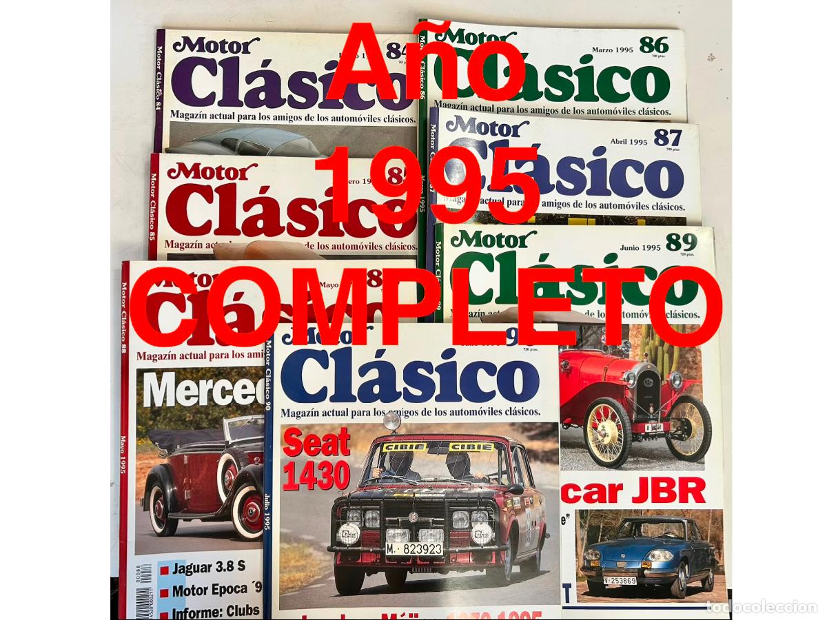 Coches: 1995 COMPLETO-N.84,75,86,87,88,89,90,91,92,93,94,95-MOTOR CL&Aacute;SICO-12 REVISTA MAGAZ&Iacute;N