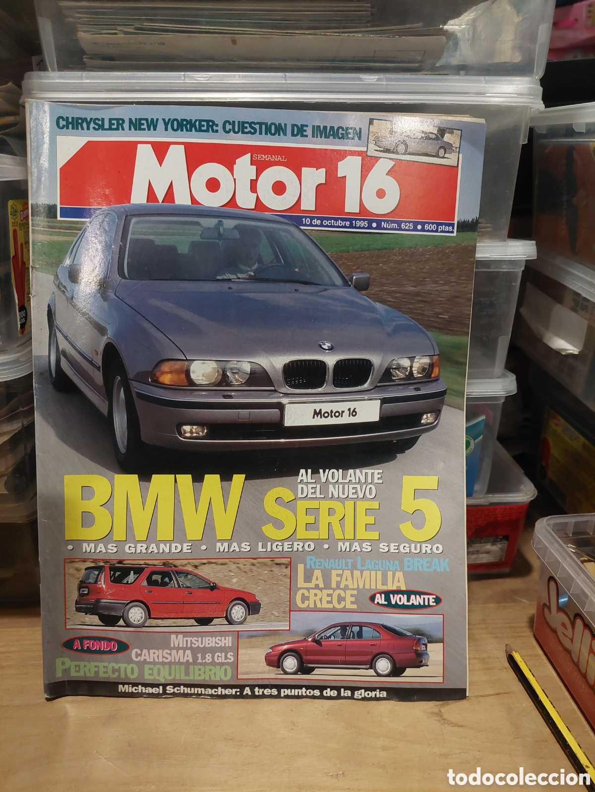 Coches: REVISTA MOTOR 16 1995 N&Uacute;MERO 625 BMW SERIE 5 MITSUBISHI CARISMA 2.8 GLS ,RENAULT LAGUNA BREAK