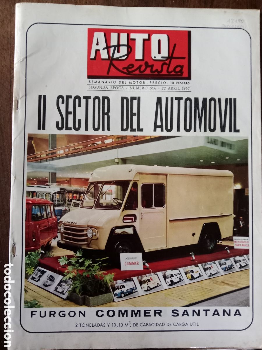 Coches: Revista auto revista n. 516 de 1967 cat&aacute;logo veh&iacute;culos industriales cami&oacute;n