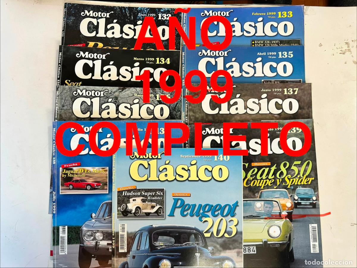 Voitures: 1999 COMPLETO-N.132,133,134,135,136,137,138,139,140,141,142,143-MOTOR CL&Aacute;SICO-12 REVISTA MAGAZ&Iacute;N