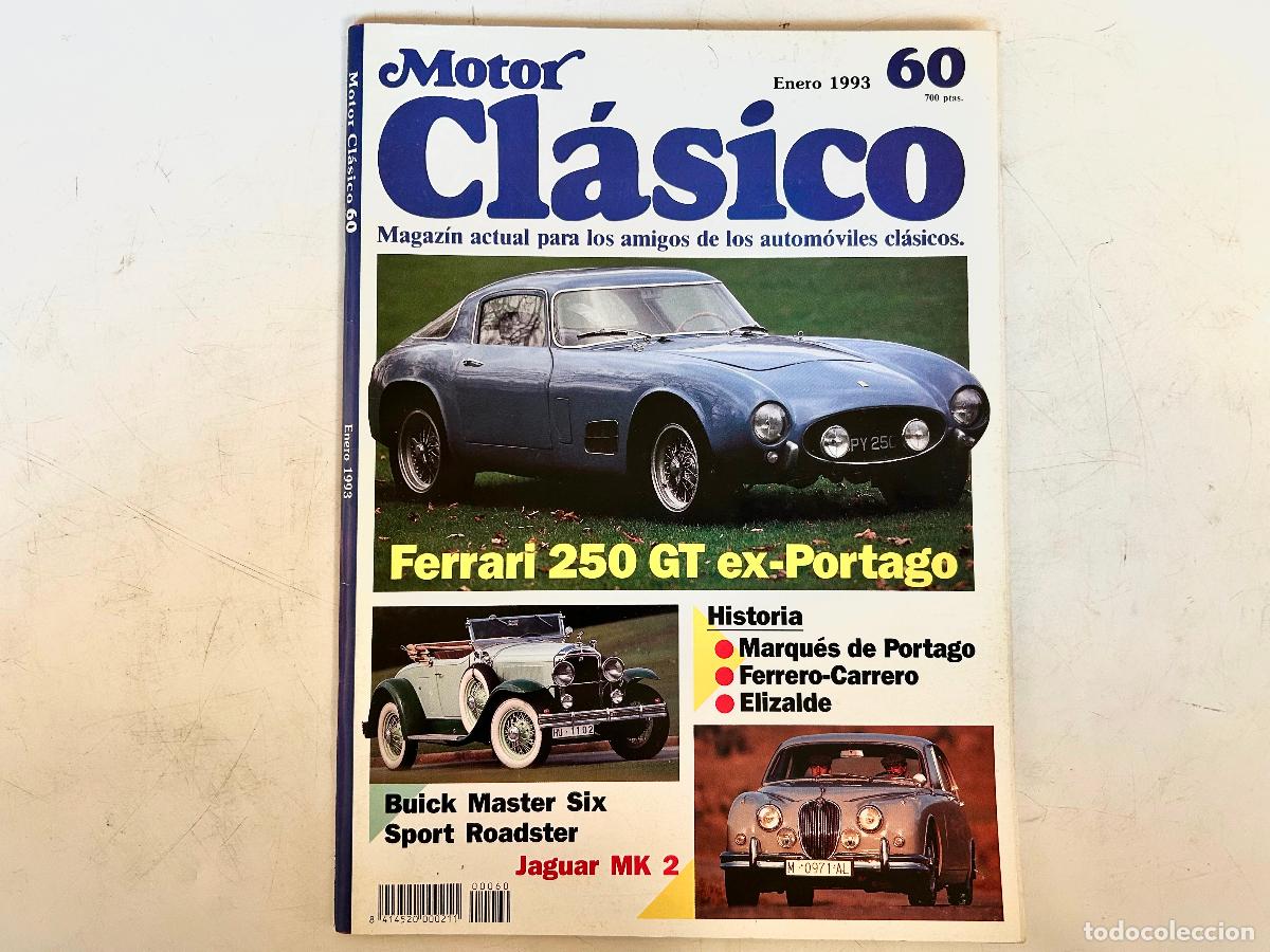 Coches: N.60-MOTOR CL&Aacute;SICO-A&Ntilde;O 1993-FERRARI 250 GT-REVISTA AUTOM&Oacute;VIL COCHE COLECCI&Oacute;N