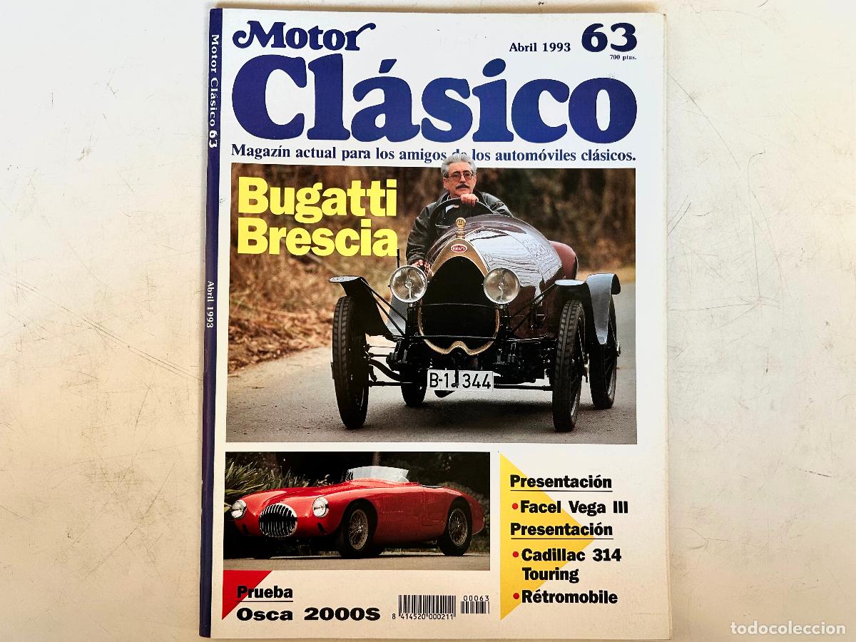 Coches: N.63-MOTOR CL&Aacute;SICO-A&Ntilde;O 1993-BUGATTI BRESCIA-REVISTA AUTOM&Oacute;VIL COCHE COLECCI&Oacute;N