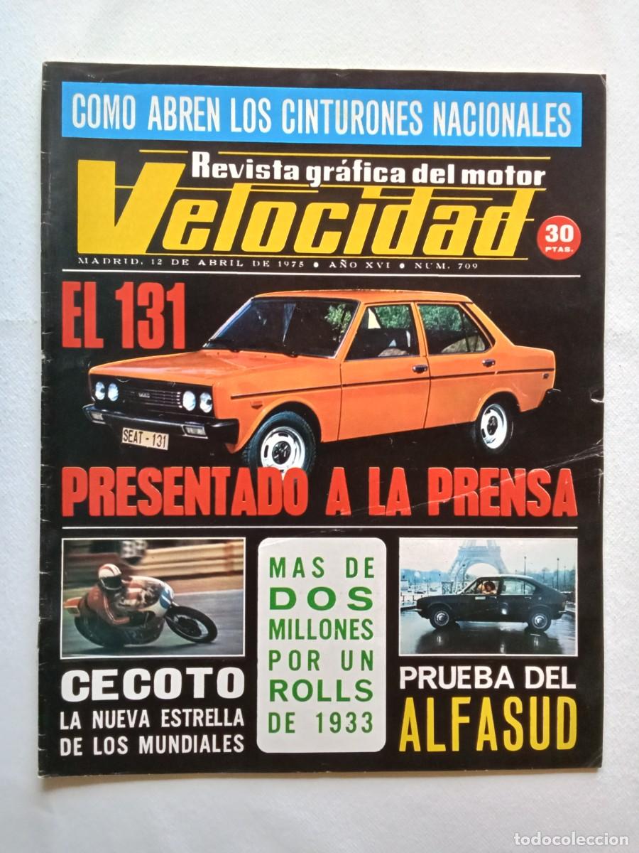 Coches: VELOCIDAD N&ordm; 709 1975 SAL&Oacute;N INTERNACIONAL DEL AUTOM&Oacute;VIL DE BARCELONA. PRUEBA: ALFA ROMEO SEAT ALFASU