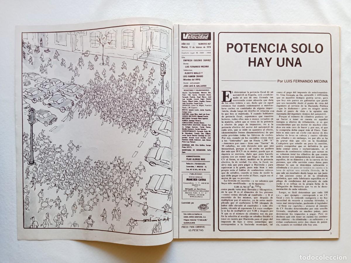 Coches: VELOCIDAD N&ordm; 857 1978 - Foto 4