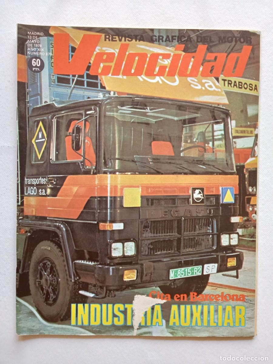 Coches: VELOCIDAD N&ordm; 870 1978 &nbsp;CHRYSLER MOTOCROSS POSTER VILLENEUVE FERRARI BARCELONA SALON F1