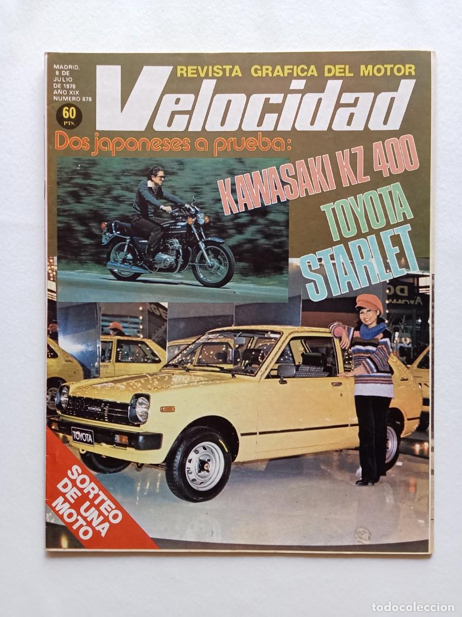 Coches: VELOCIDAD N&ordm; 878 1978 TOYOTA STARLET KAWASAKI KZ 400 AVENTURA DESIERTO PUBLICIDAD DODGE MOTOS ANTIGU