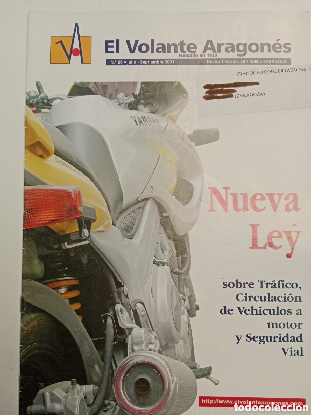 Coches: Revista volante aragones n. 66 de 2001 autom&oacute;vil