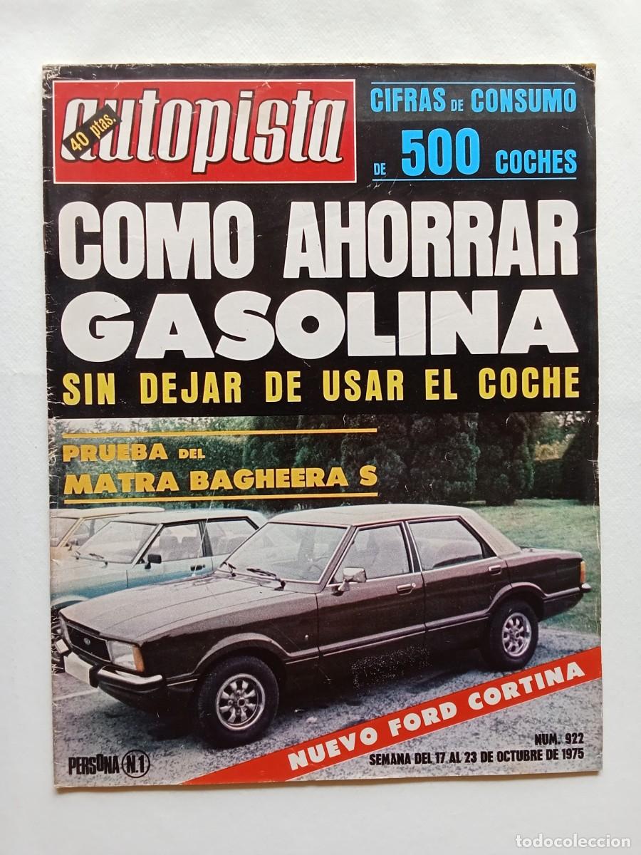 Coches: AUTOPISTA N&ordm; 922 1976 FORD CORTINA Matra Simca Bagheera S SAL&Oacute;N DE PAR&Iacute;S Ranault 5 Alpine RALLYE SAN