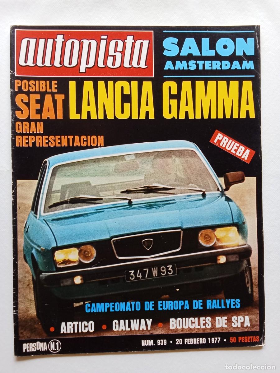 Voitures: AUTOPISTA N&ordm; 939 1977 LANCIA GAMMA Campeonato de Europa de Rallyes ARTICO Galway BOUCLES DE SPA Salo