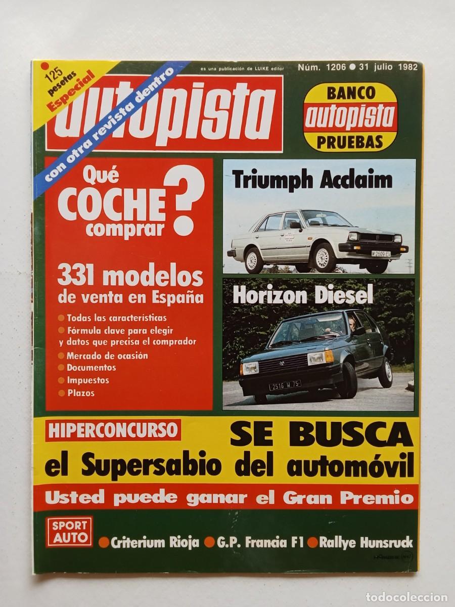 Coches: AUTOPISTA N&ordm; 1206 1982 TRIUMPH ACCLAIN Talbot Horizon Diesel GP FRANCIA Rallye Skoda