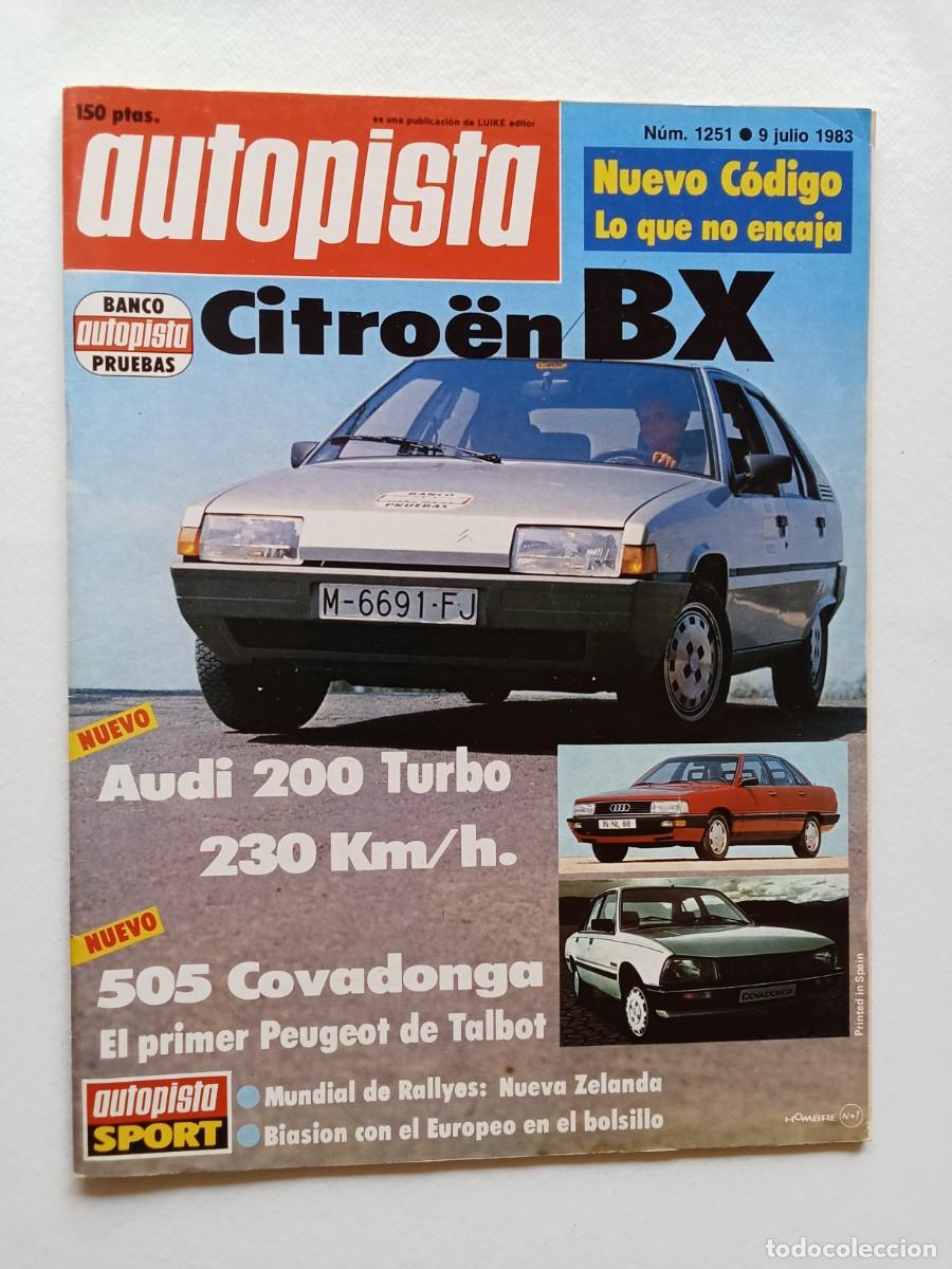 Coches: AUTOPISTA N&ordm; 1251 1983 AUDI 200 TURBO Peugeot 505 Covadonga RALLYE NUEVA ZELANDA Biasion