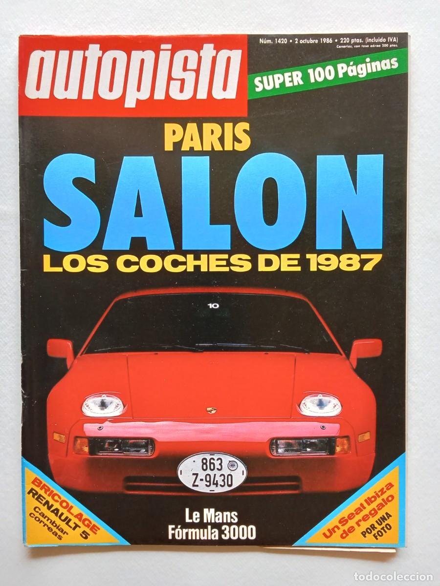 Voitures: AUTOPISTA N&ordm; 1420 1986 SALON DE PARIS Le Mans F&Oacute;RMULA 3000 Fiat Uno 60 Diesel