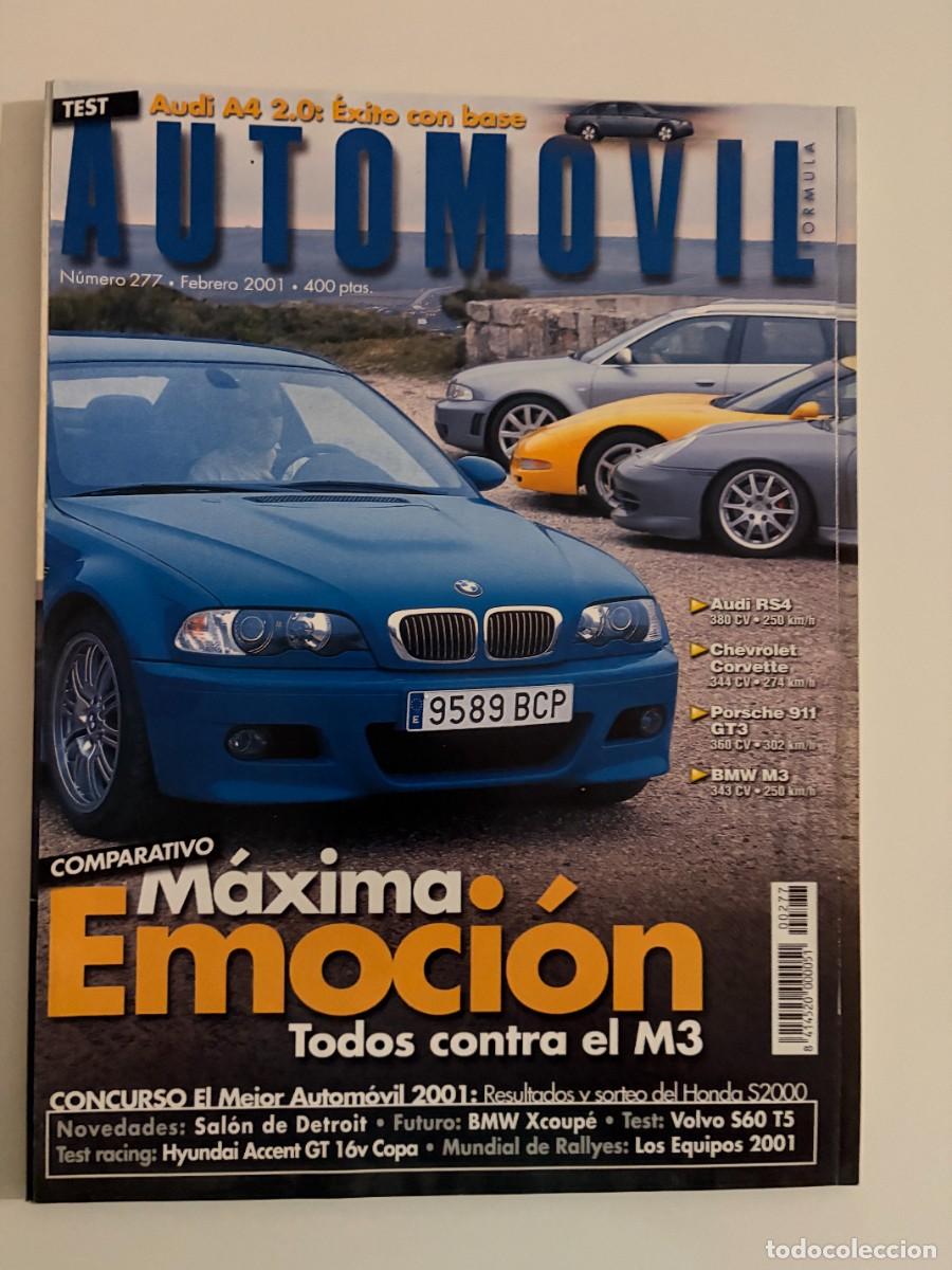 Cars: AUTOMOVIL. N&deg; 277. FEBRERO 2001. MAXIMA EMOCION, TODOS CONTRA EL M3. AUDI RS4.LEER
