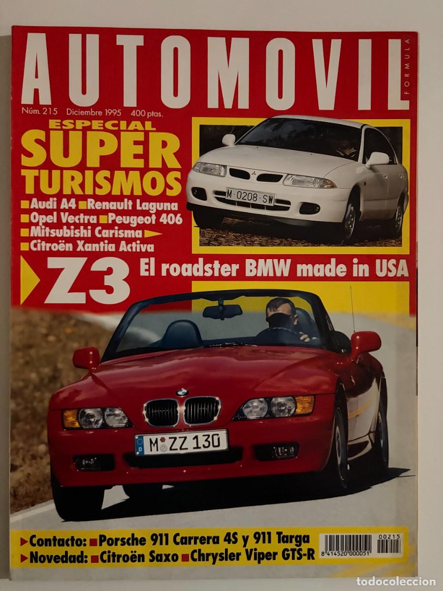 Voitures: AUTOMOVIL. N&ordm; 215. DICIEMBRE 1995. BMW Z3. OPEL VECTRA CD 2.0 16V. PEUGEOT 406 SV 2.0 16V. LEER
