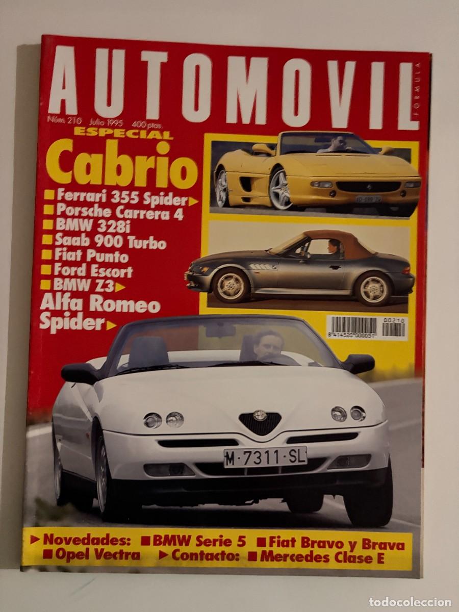 Voitures: AUTOMOVIL. N&ordm; 210. JULIO 1995. ALFA ROMEO SPIDER Y GTV. BMW 328I CABRIO. SAAB 900 TURBO. LEER