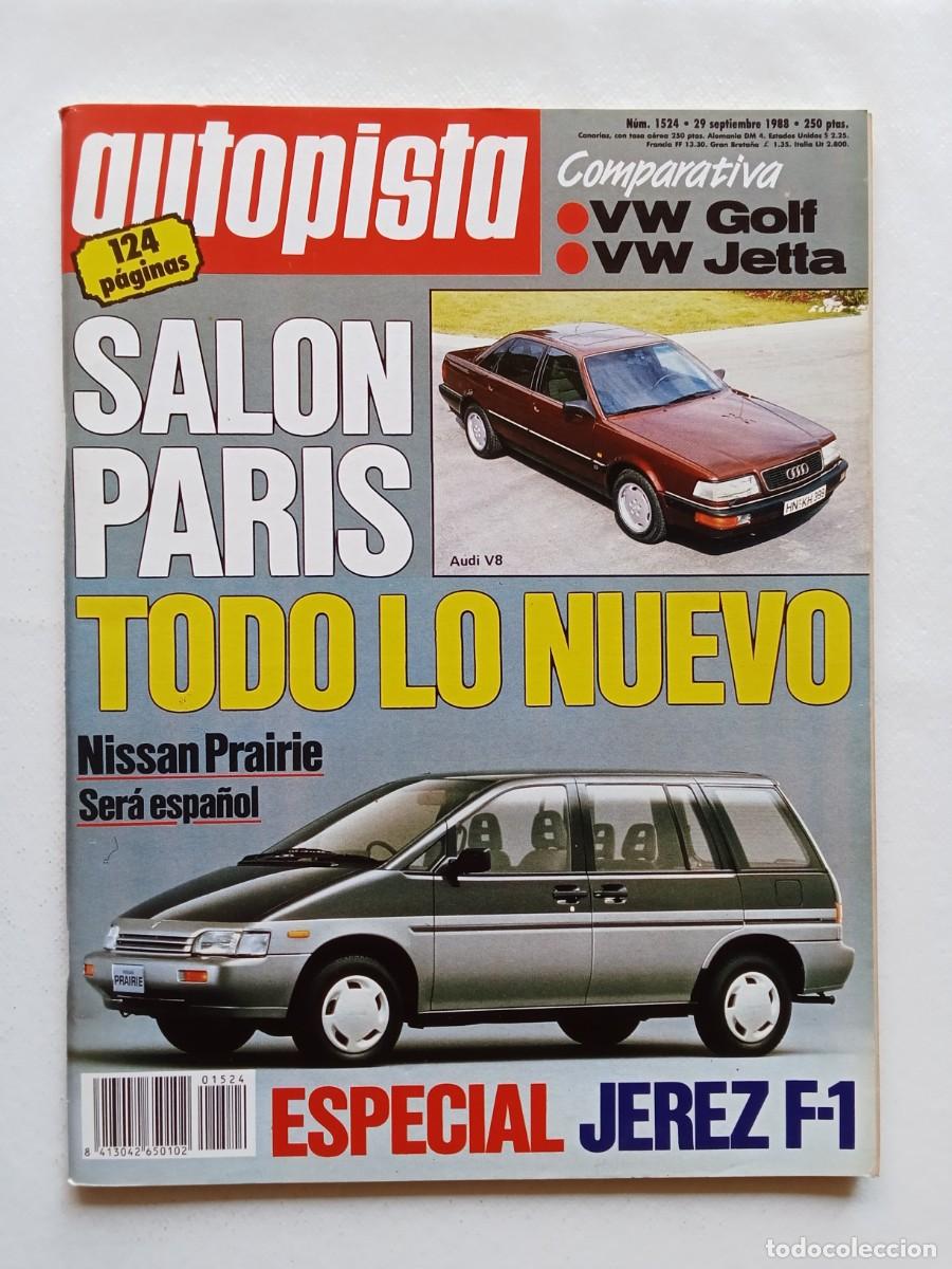 Auto: AUTOPISTA N&ordm; 1524 1988 SALON DE PARIS Nissan Prairie MAZDA CEFIRO Coup&eacute; Silvia Nissan AYRTON SENNA