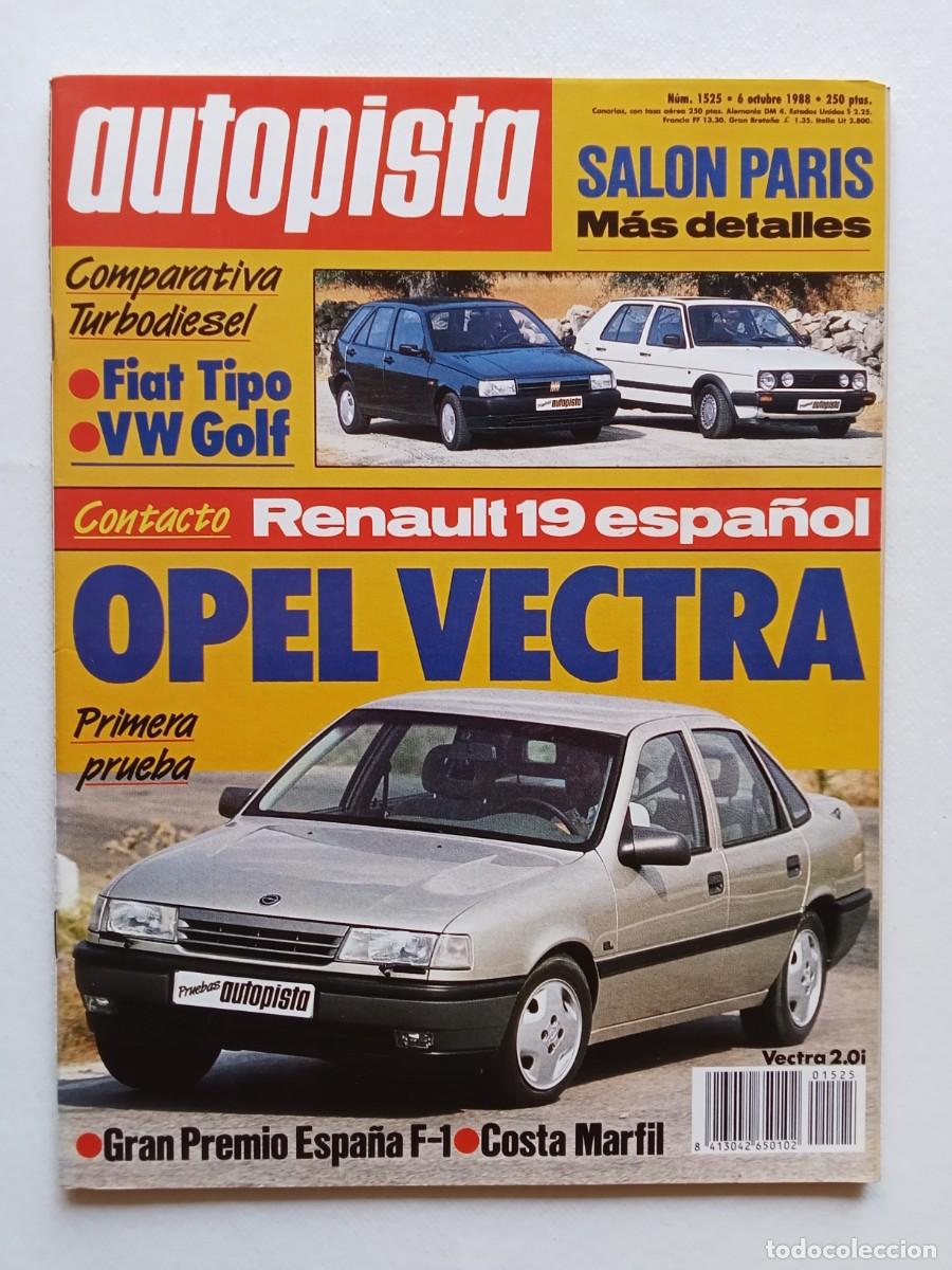 Coches: AUTOPISTA N&ordm; 1525 1988 RENAULT 19 Opel Vectra FIAT TIPO Volkswagen Golf RALLYE COSTA DE MARFIL Jaram
