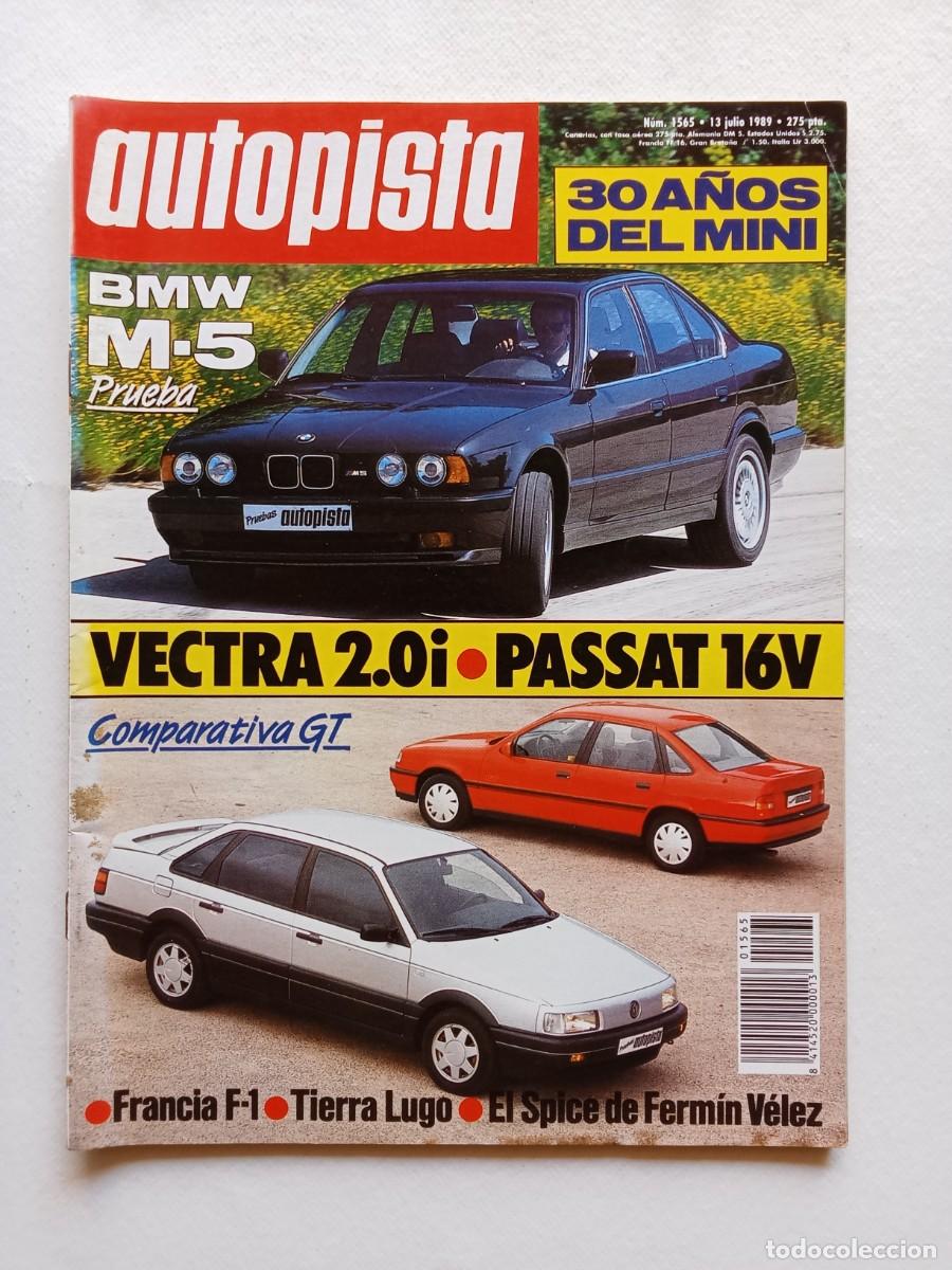 Coches: AUTOPISTA N&ordm; 1565 1989 BMW M5 Opel Vectra VOLKSWAGEN PASSAT 16 V MINI Rallye de tierra de Lugo