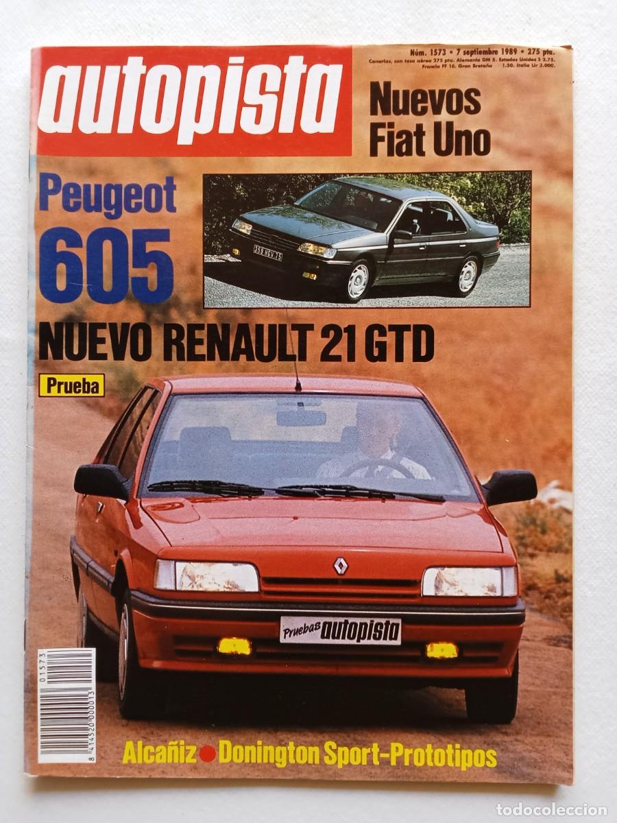 Coches: AUTOPISTA N&ordm; 1573 1989 PEUGEOT 605 Renault 21 GTD FIAT UNO Mazda 323 MONTERO LAND CRUISER Sal&oacute;n 4x4